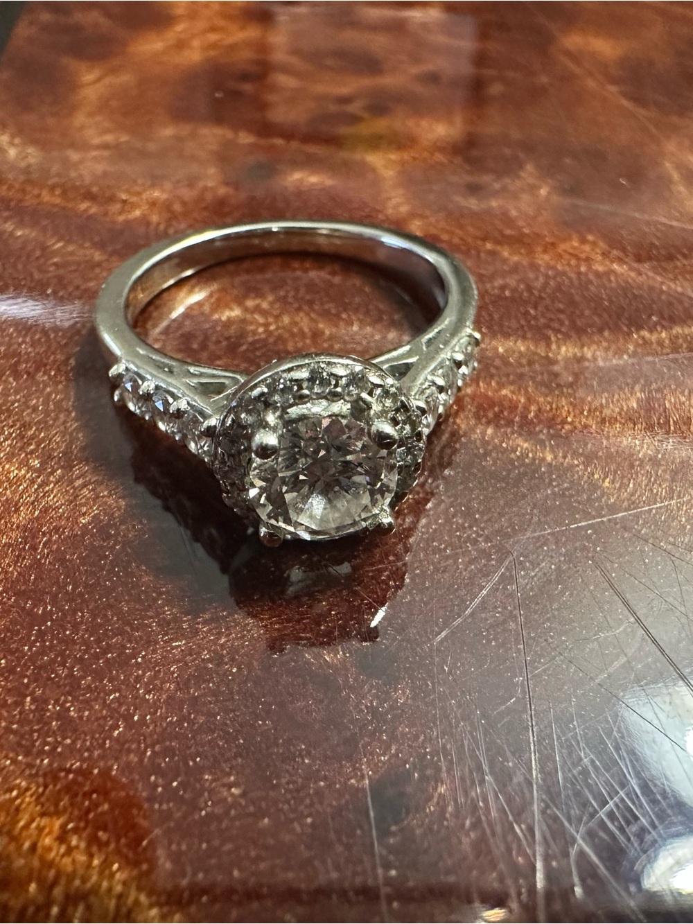 Brand NEW! Never worn! Natural Diamonds! 19K with White Gold, - Picture 10 of 11